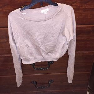 Tan crop top new with tags
